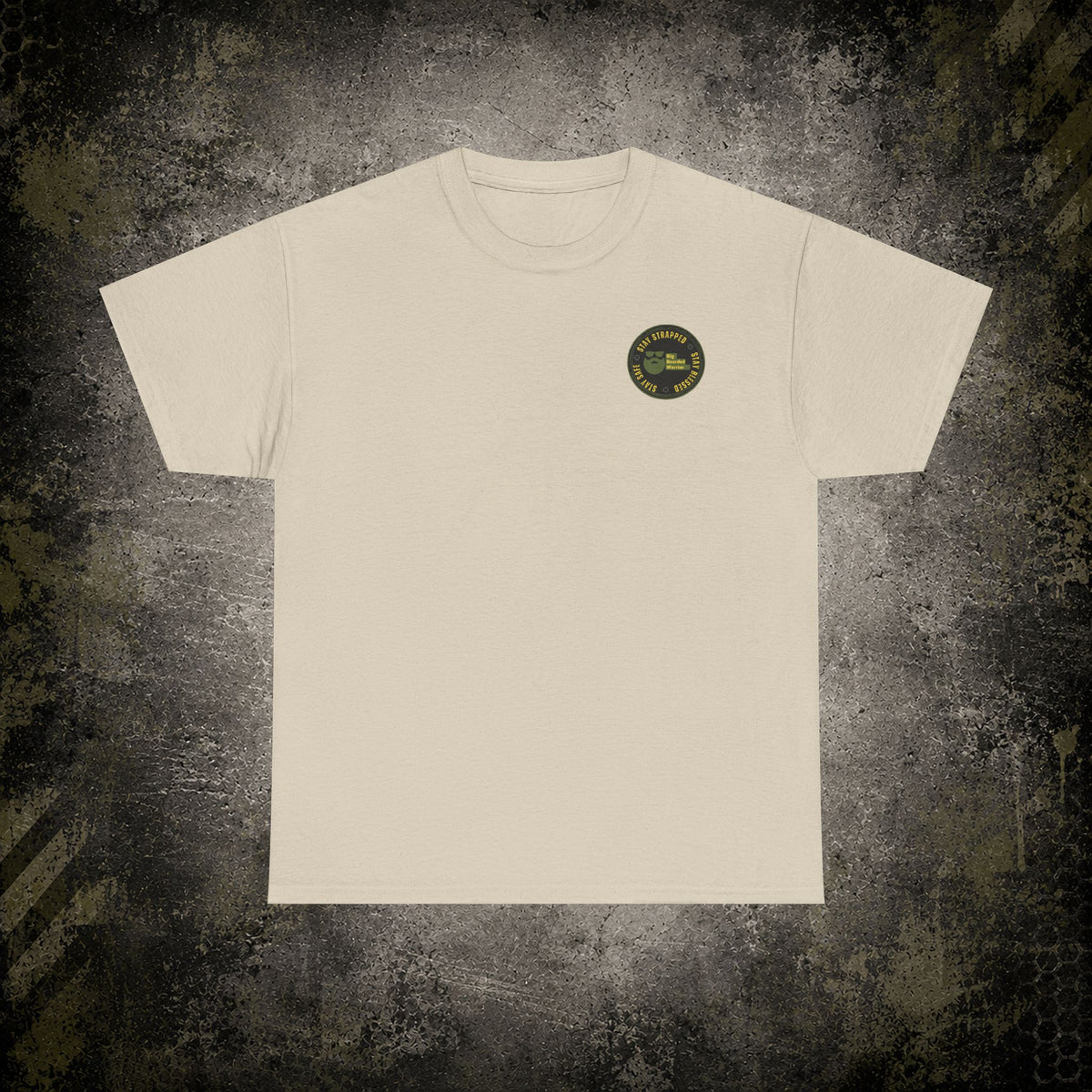 Stay Strapped T‑Shirt — Big Bearded Warrior
